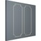 Ekena Millwork 28-in. W x 72-in. H Claremont Panel Moulding Kit Double Panel PMLKCL28X72B - alternate 10